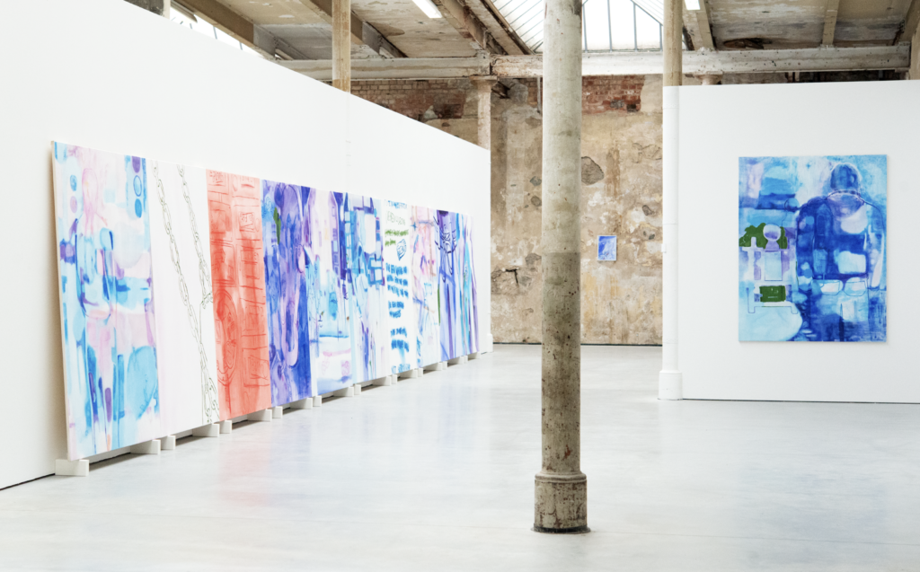 Exposition de peintures à la Spinnerei, Leipzig.